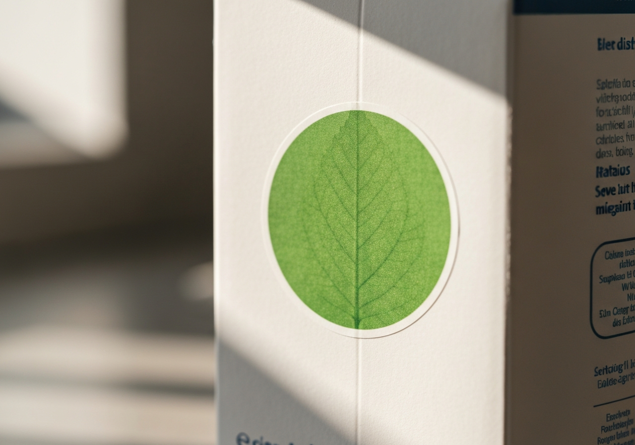 Pegatina alemana 'klimaneutral' en un producto de alimentación envasada que representa la sentencia BGH de junio de 2024 contra Katjes